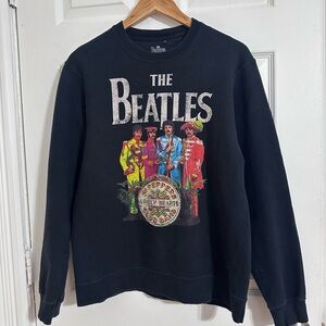 The Beatles Sgt Pepper’s Lonely Hearts Club Band Sweatshirt S/M Black Crewneck